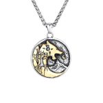Collier Viking Loup Fenrir Et Lune Viking Shop