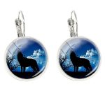 boucle d oreille loup hurlant