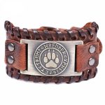 Bracelet cuir loup